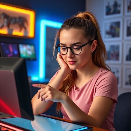 Diseñadora de juegos en Play Nubo trabajando en conceptos